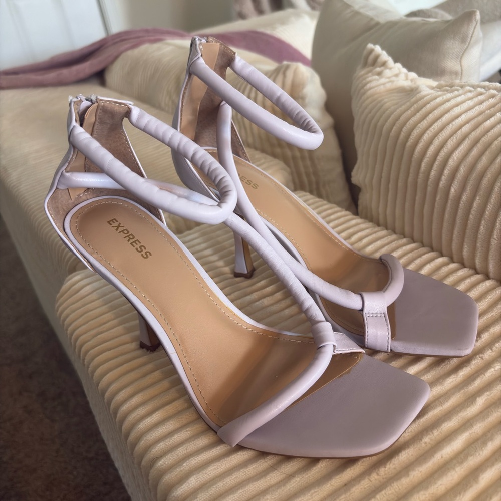 Express Women's Lavender Strappy Heels